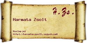 Harmata Zsolt névjegykártya